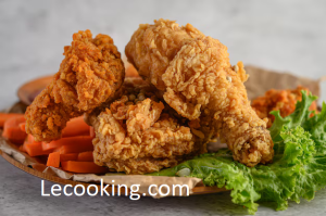 crispy fried chicken plate with salad carrot 1150 20212